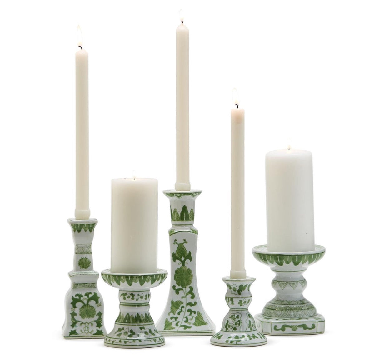 Countryside Green Candleholders