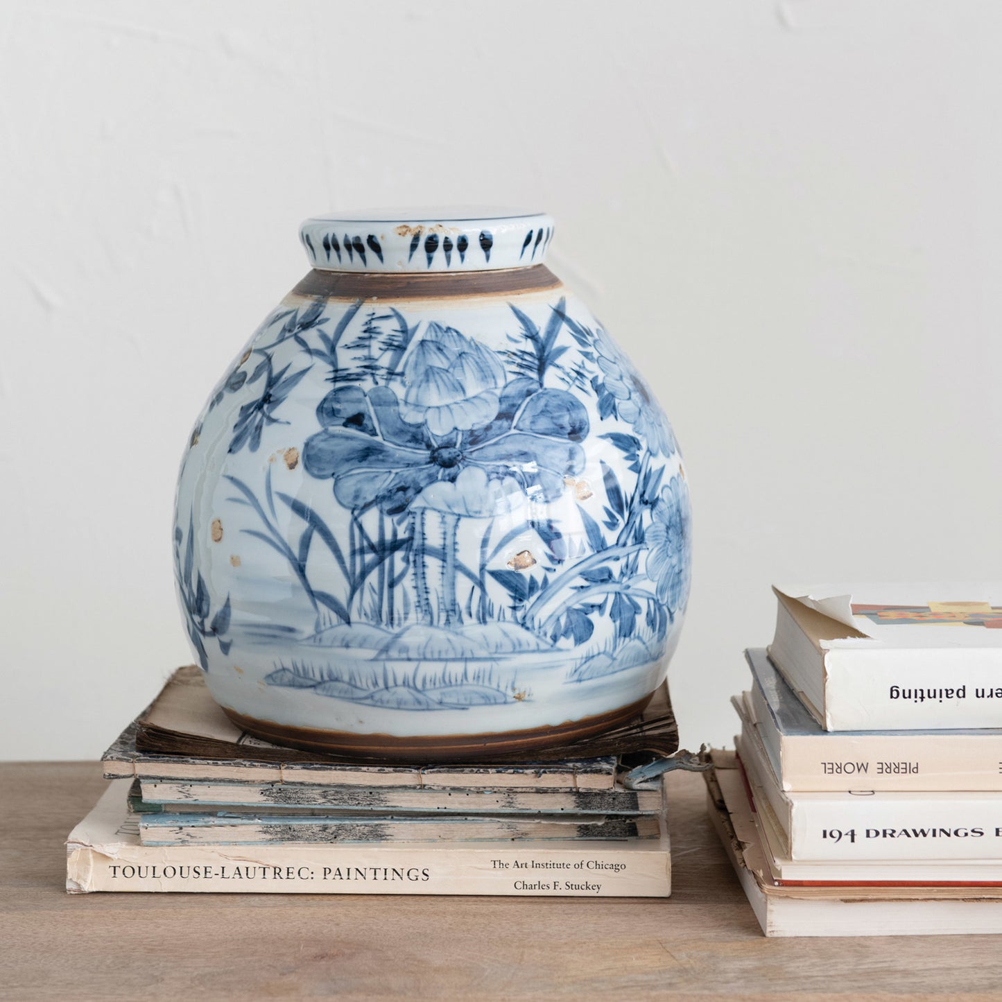 11” Stoneware Ginger Jar