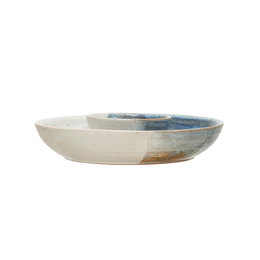 Stoneware Chip & Dip