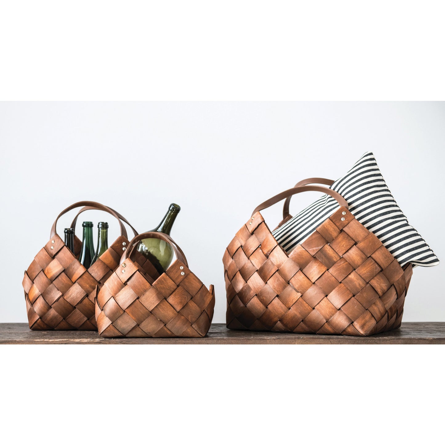 Woven Baskets w/ Handles