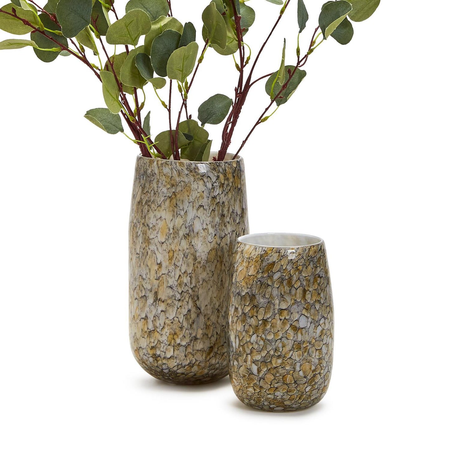 Hand-Blown Speckled Vase