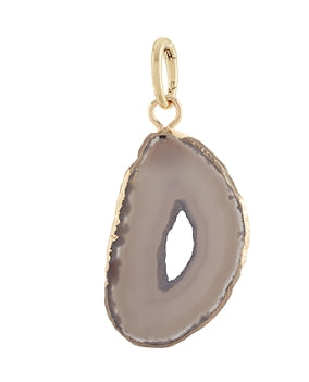 Agate Slice Pendant Charm