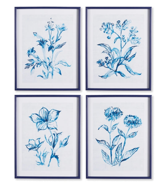 Indigo Watercolor Botanical Print