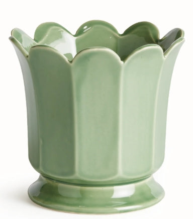 Maline Footed Pot - Green