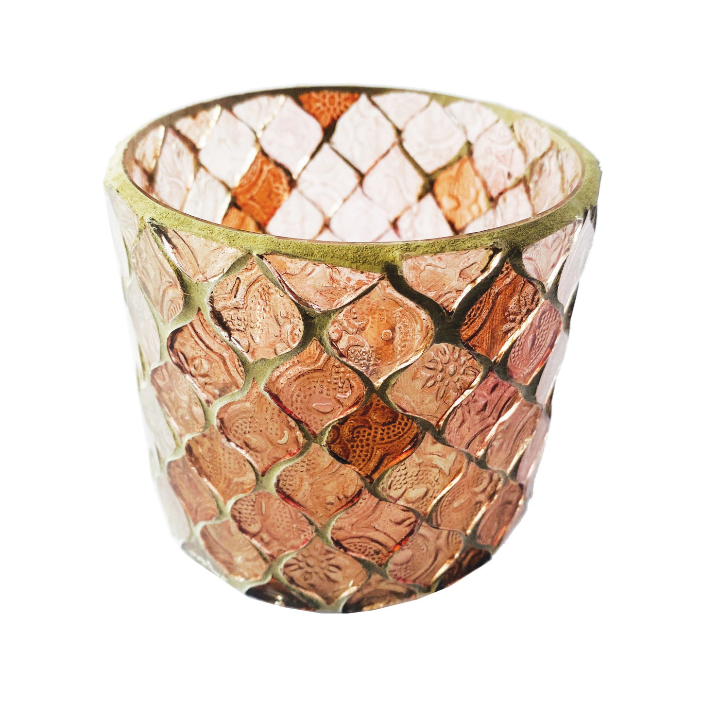 Recycled Glass Mosaic Tealight Holder