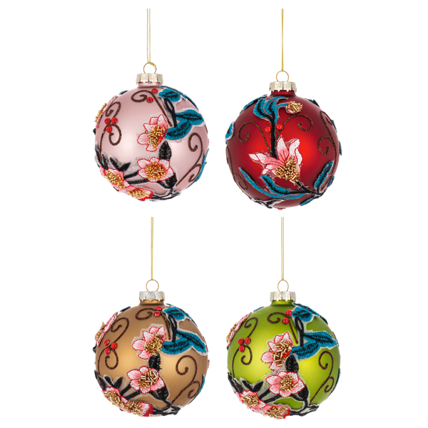 Colorful Swirl Ball Ornaments