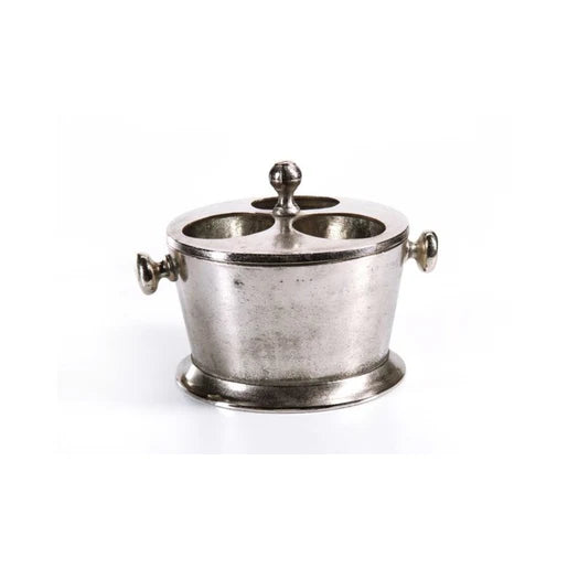 Raw Aluminum Three Bottle Wine Holder