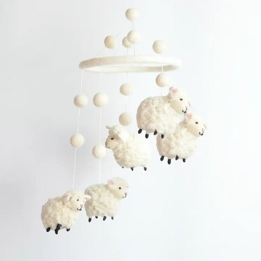 Felt Sheep Mobile