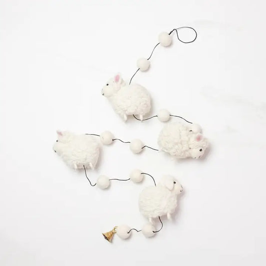 Felt Sheep Garland