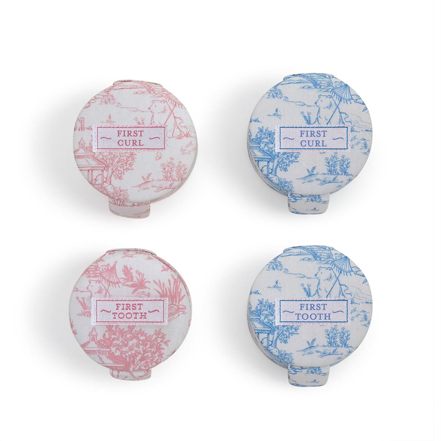 Animal Toile First Tooth / First Curl Keepsake Box Set