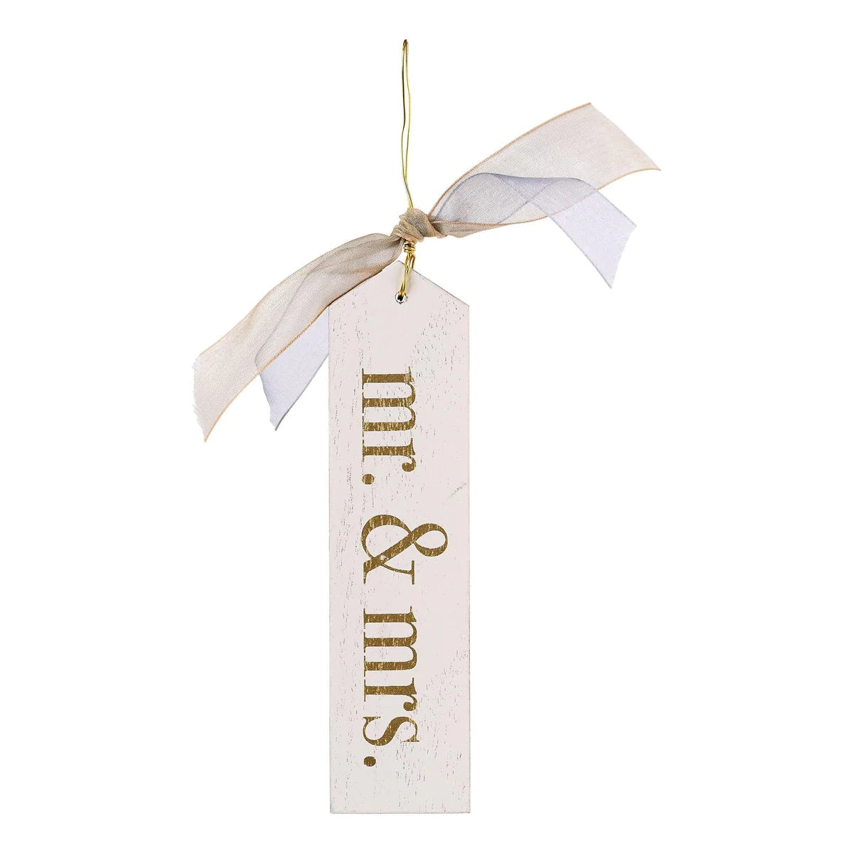 Mr & Mrs. Wood Ornament
