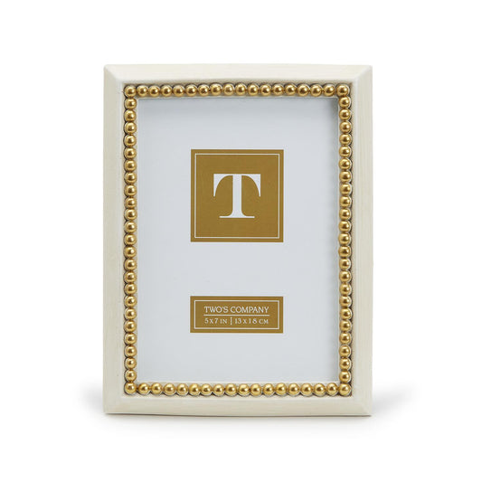 Gold Beads Photo Frame