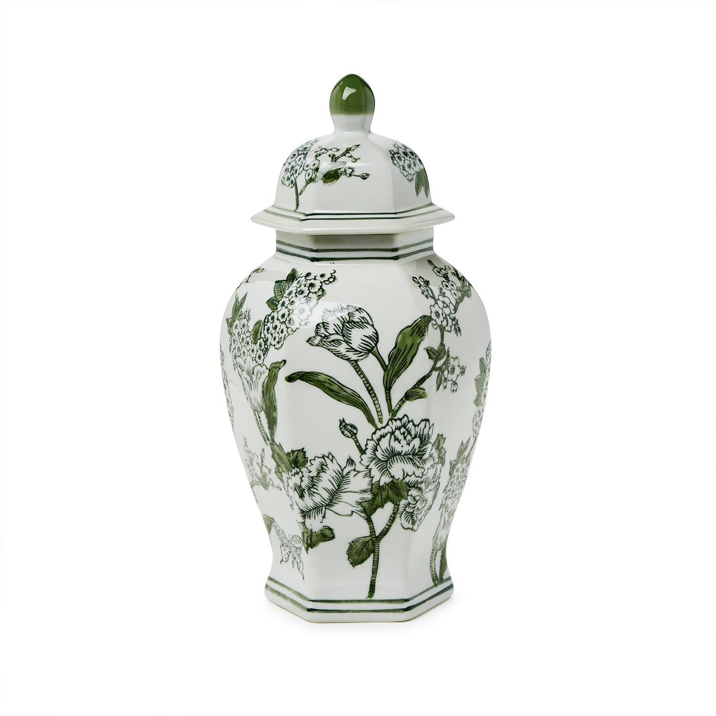 Primrose and Lotus Chinoiserie Jar