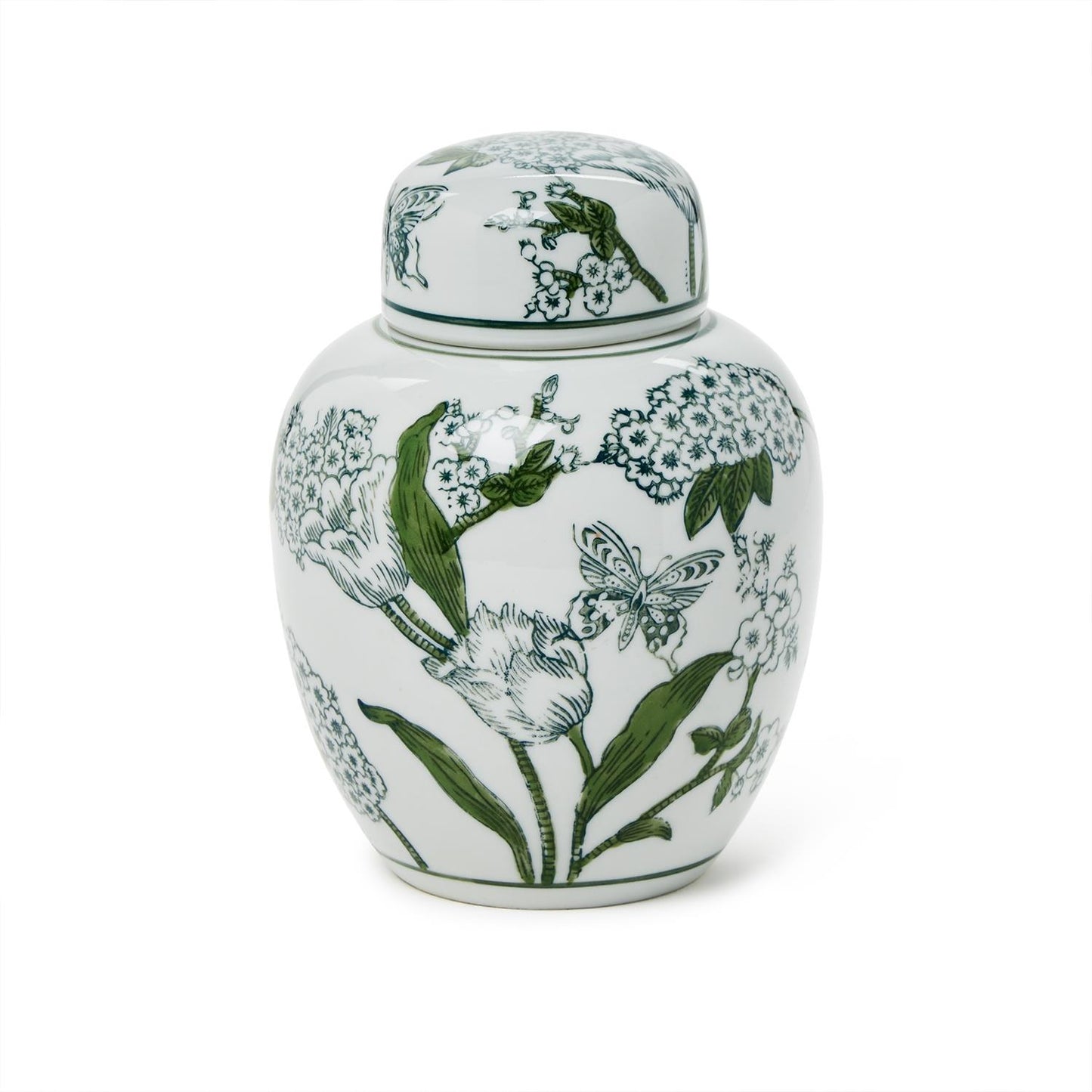 Primrose and Lotus Chinoiserie Jar