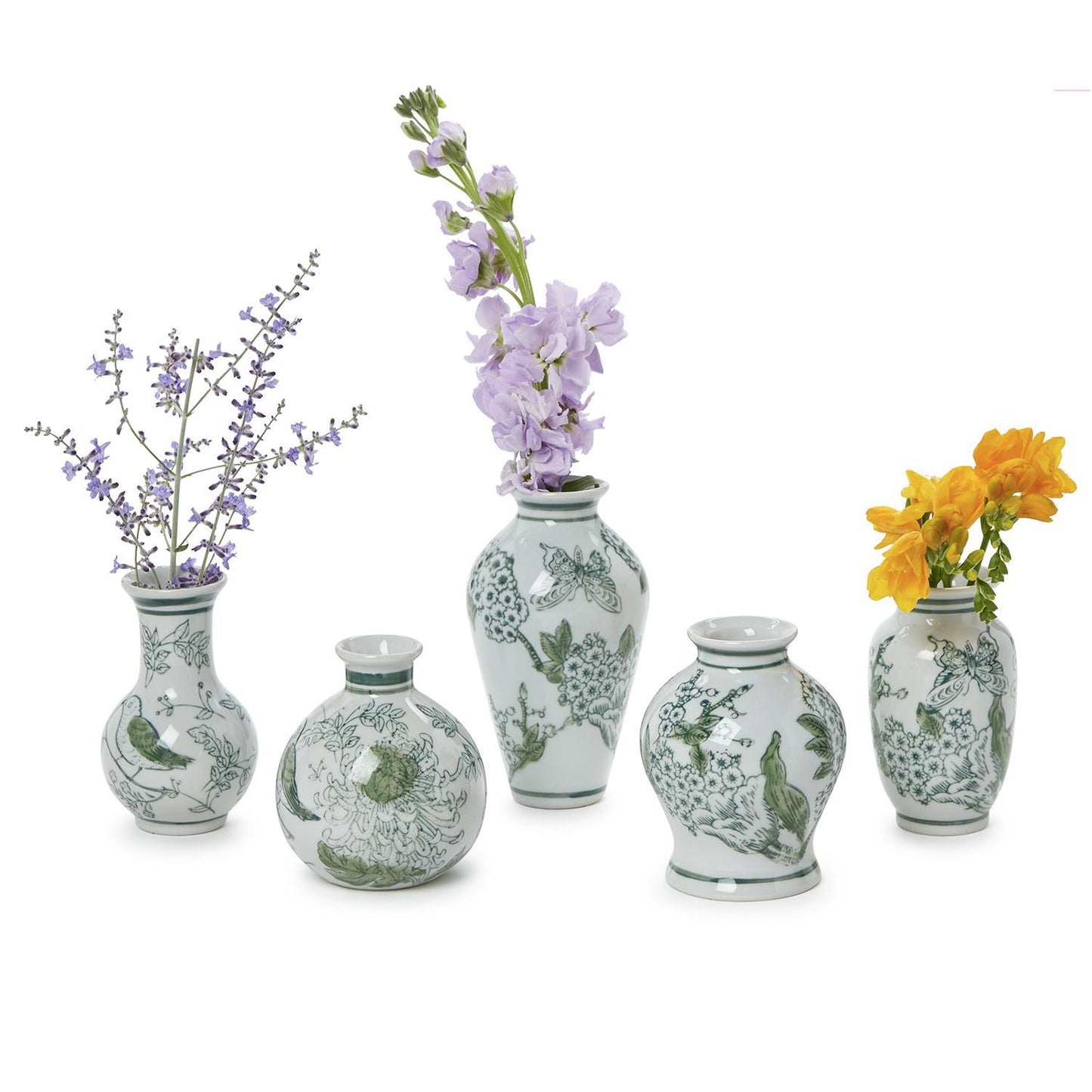 Primrose & Lotus Mini Chinoiserie Vase
