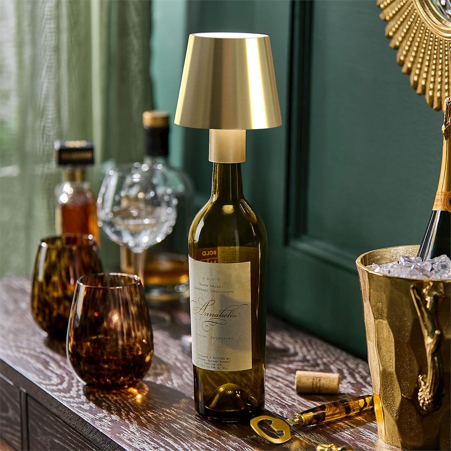 Lampshade w/ Bottle Stopper