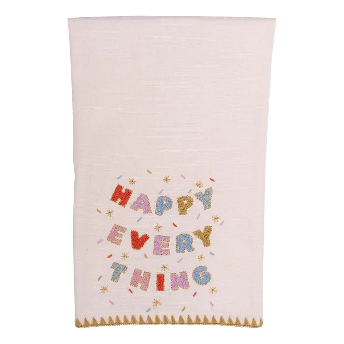 Happy Everything Tea Towel