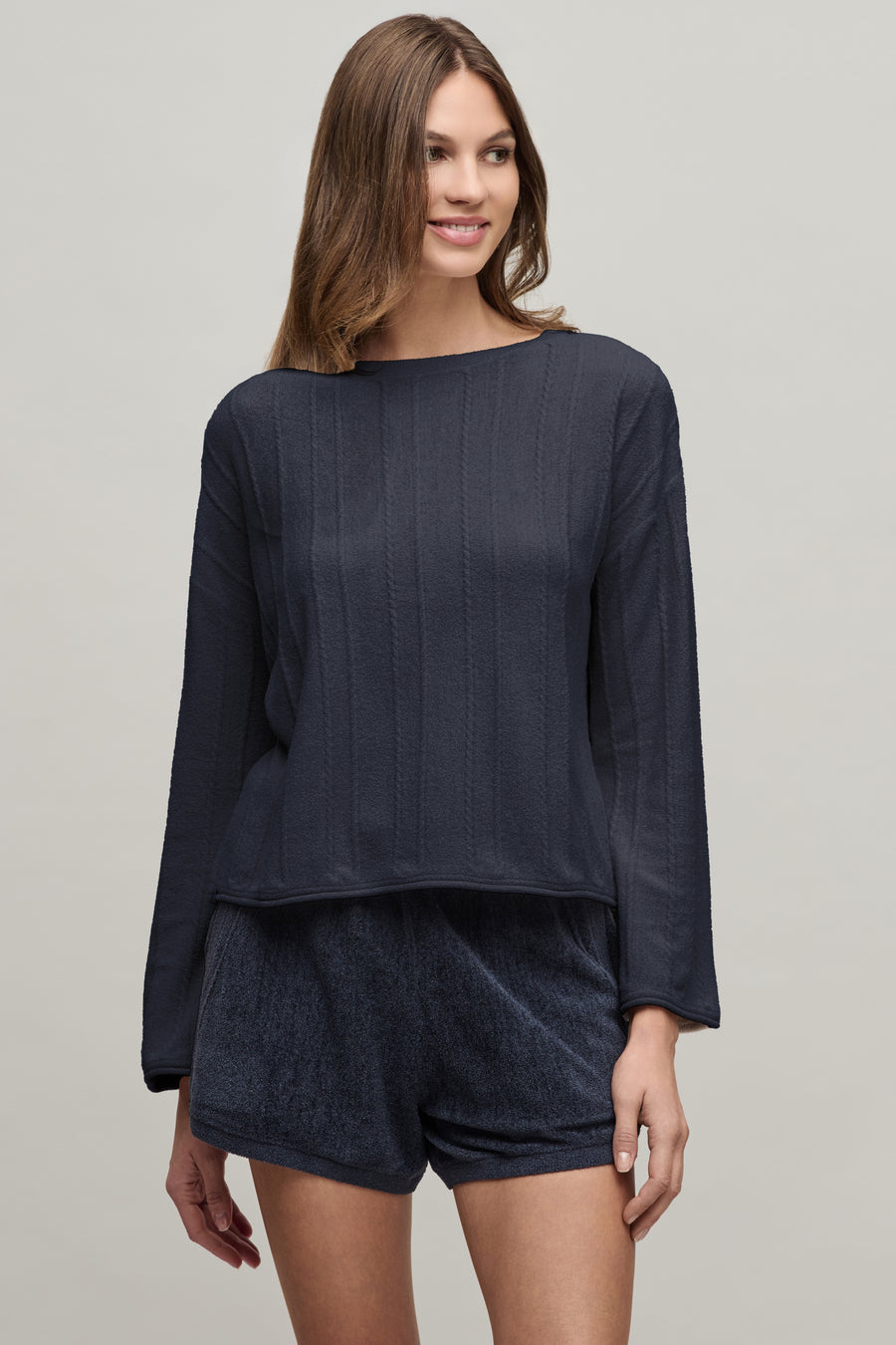 CCUL Rope Stripe Boatneck Pullover