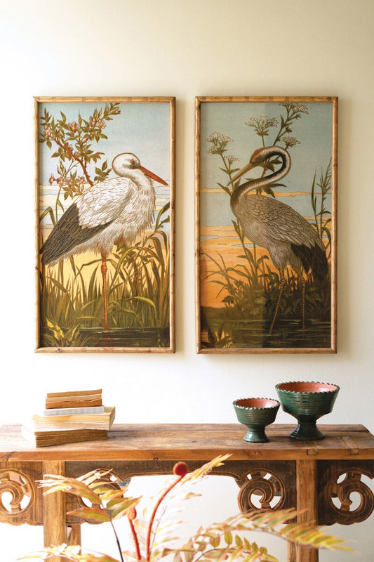 Framed Heron Print