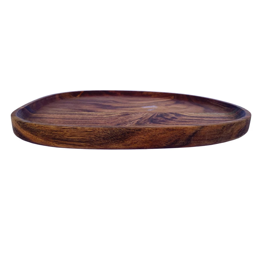 Acacia Wood Organic Serving Tray