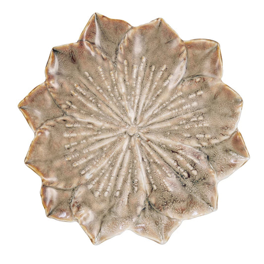 Stoneware Flower Plate