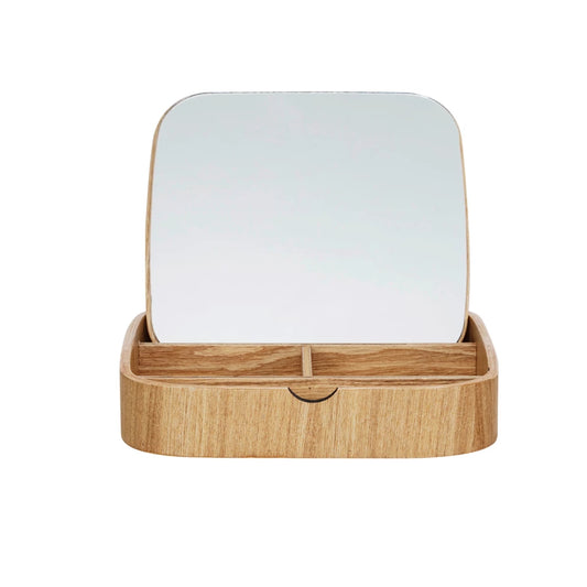 Wood Box w/ Mirror Lid