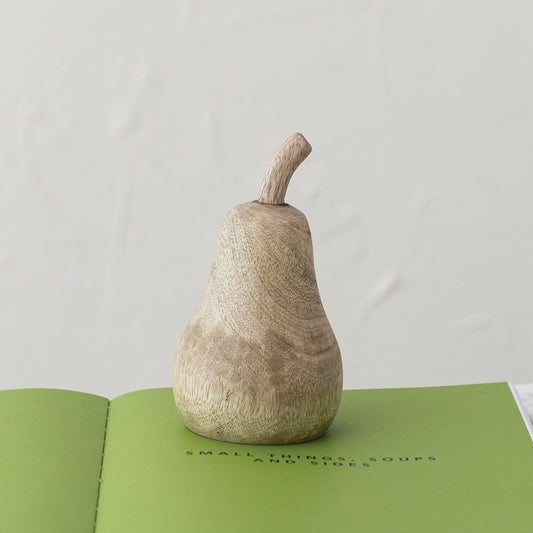 Mango Wood Pear- Small