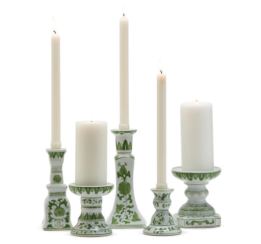 Countryside Green Candleholders