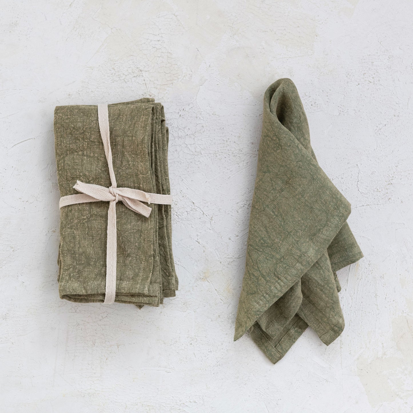 Stonewashed Linen Napkin Set/4