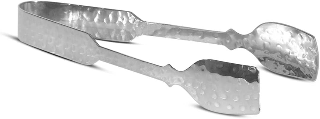 Dimpled Steel Ice Tongs