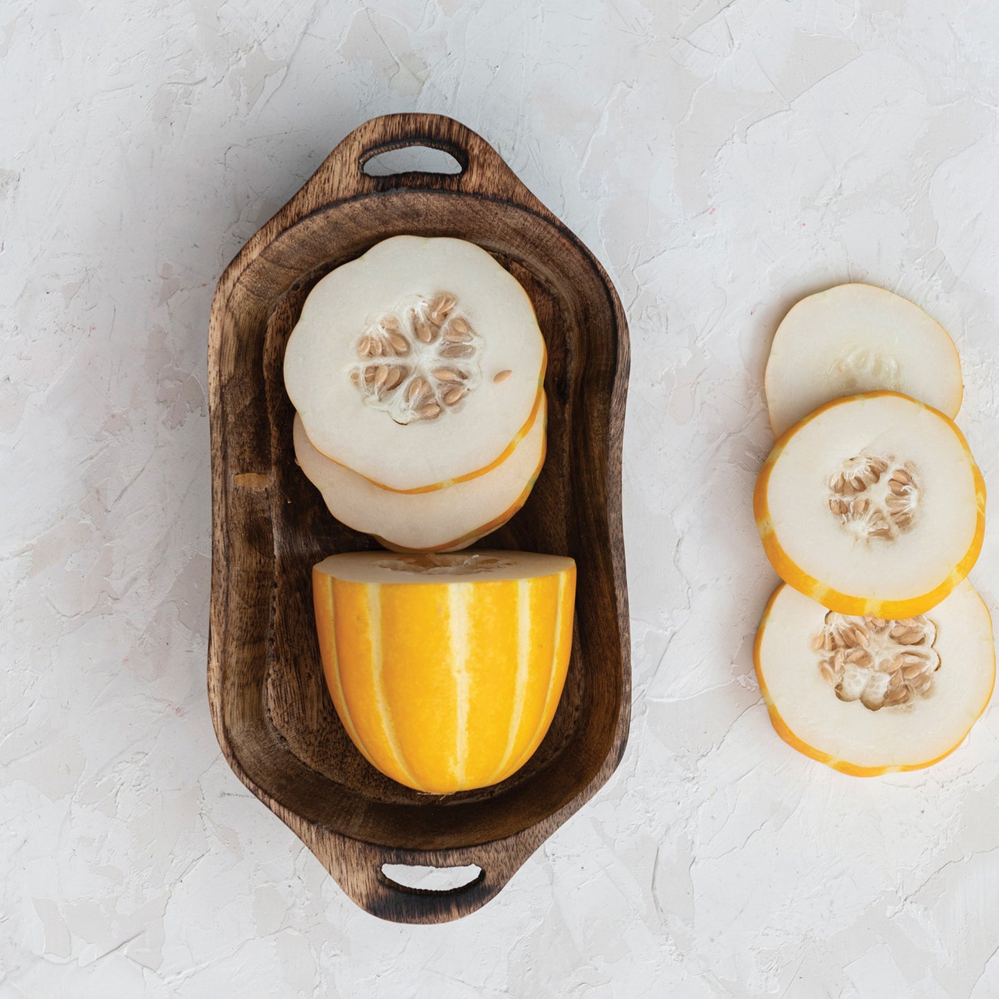 Mango Wood Bowl w/Handles