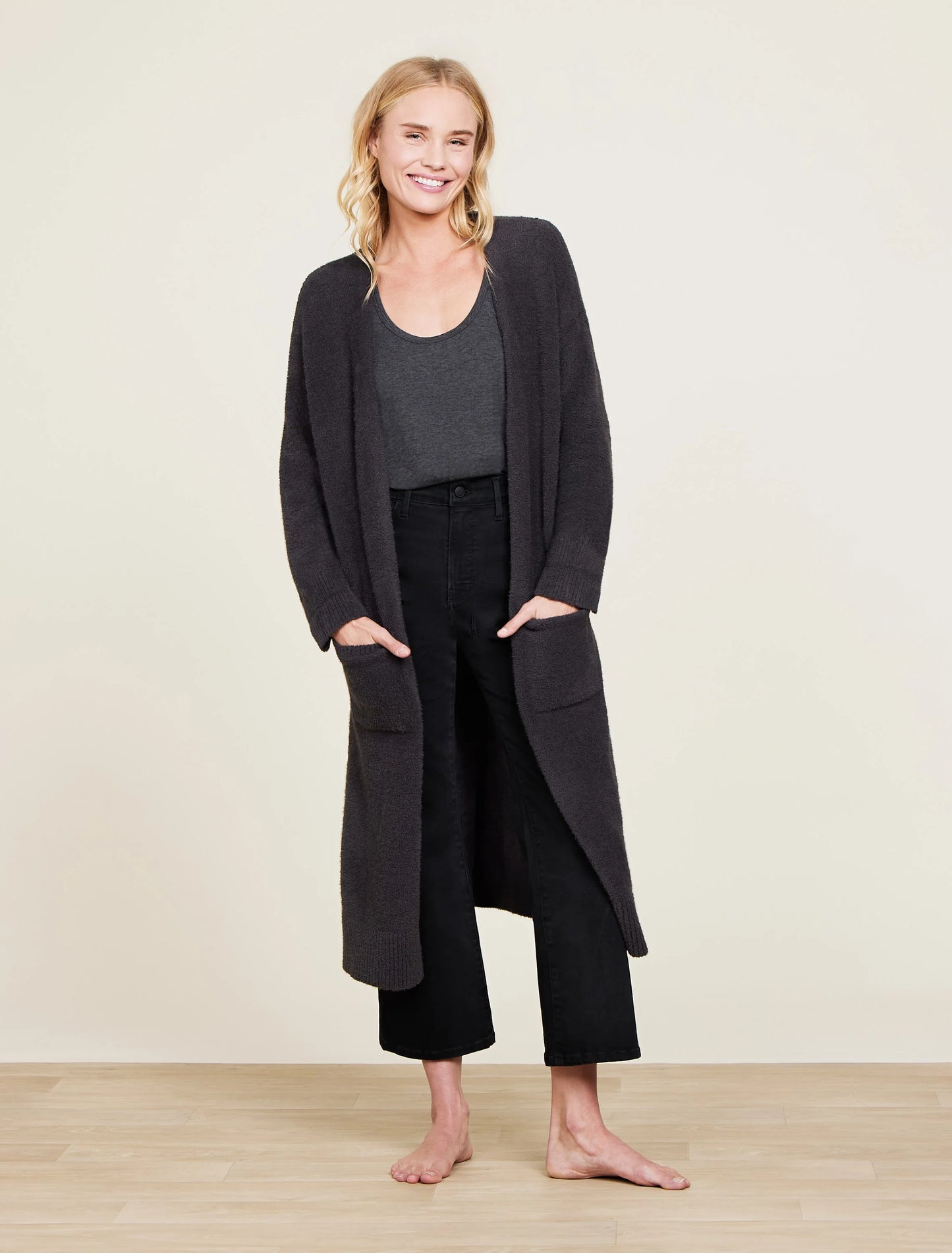 CC Luxe High Slit Cardigan
