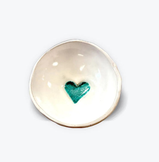 Turquoise Heart Bowl