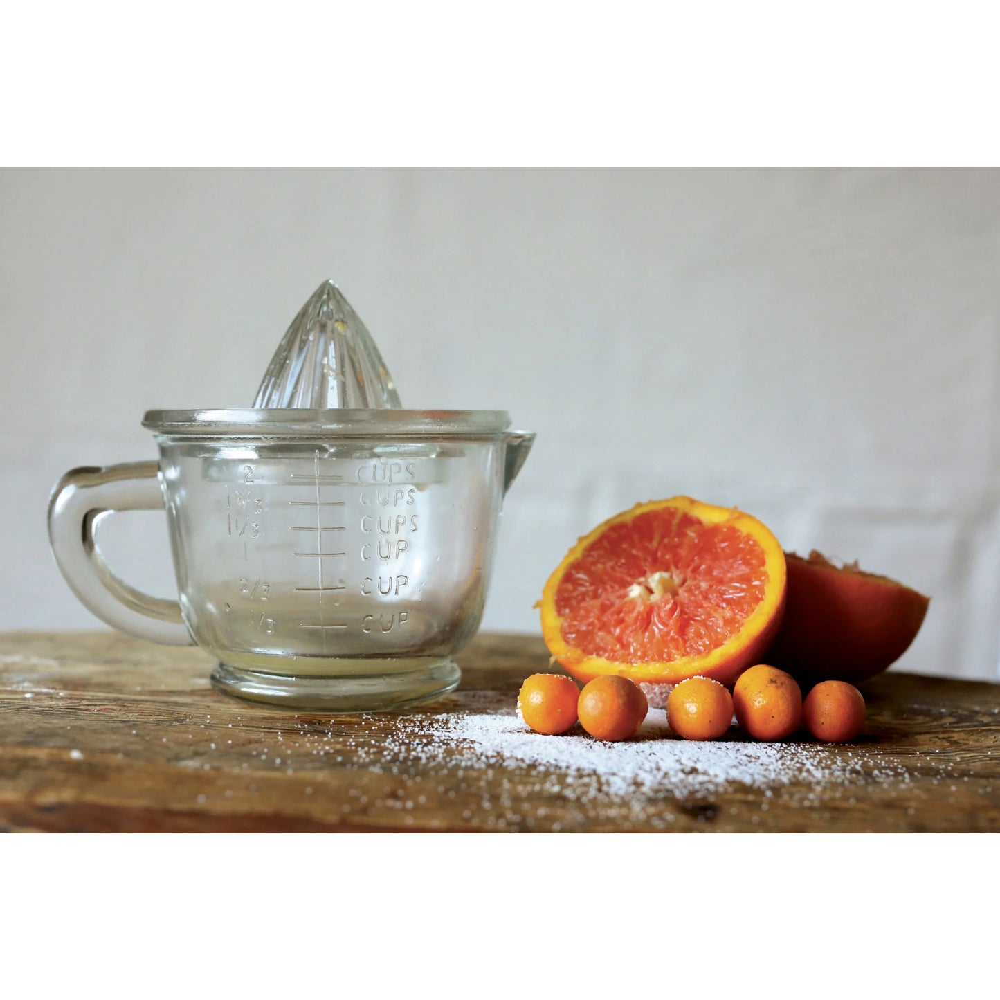Pressed Glass Juicer S/2