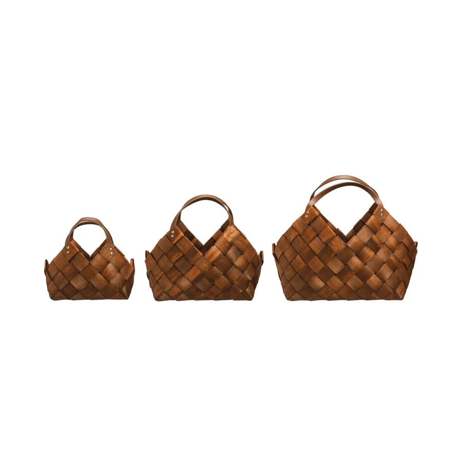 Woven Baskets w/ Handles