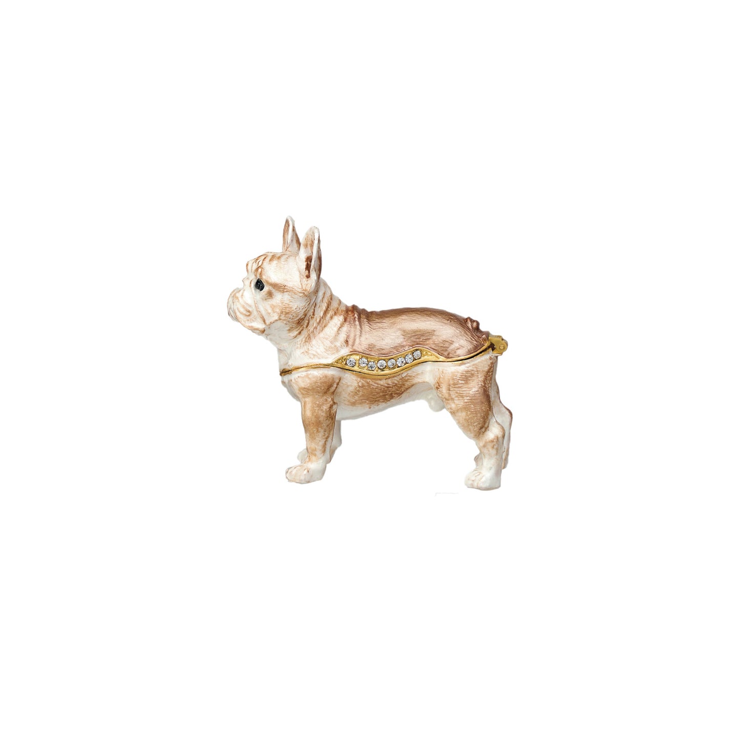 Metal French Bulldog Trinket Box
