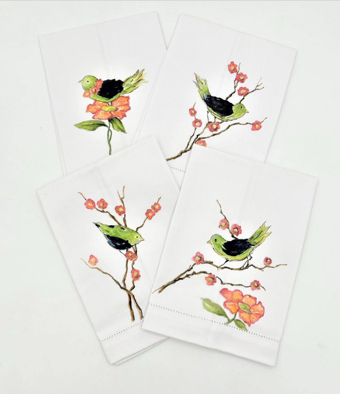 Tea Towel w/ Birds on Branches