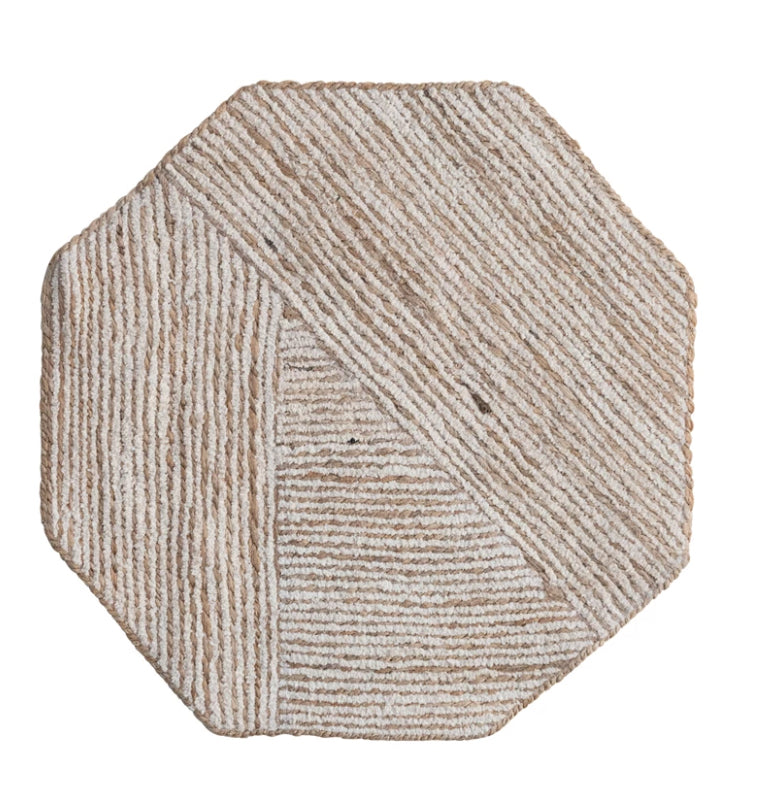 Cotton & Jute Octagon Placemat