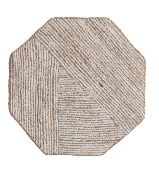 Cotton & Jute Octagon Placemat