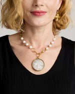 Scarlett Pearl & Coin Necklace