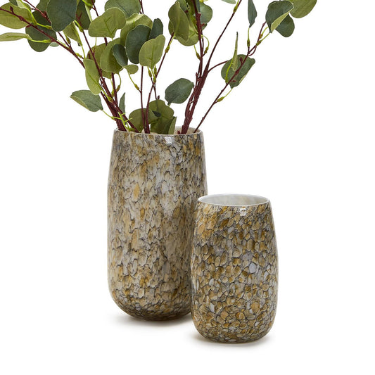 Hand-Blown Speckled Vase