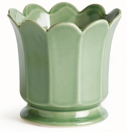 Maline Footed Pot - Green