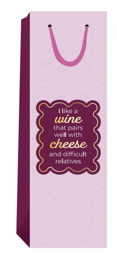 Drinks on Me Wine Bag