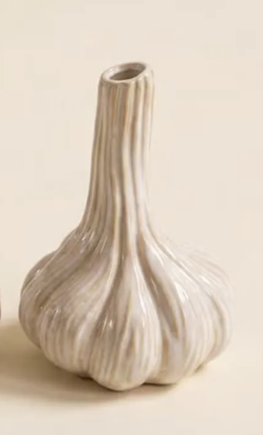 Porcelain Garlic Bud Vase