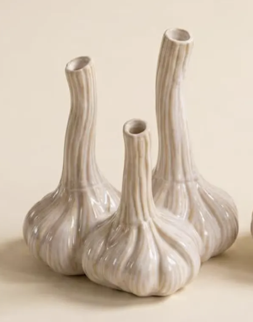 Porcelain Garlic Bud Vase