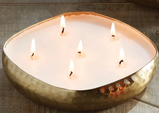 Cashmere 6-Wick Candle Tray