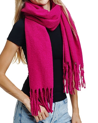 Textured Soft Solid Oblong Scarf