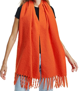 Textured Soft Solid Oblong Scarf