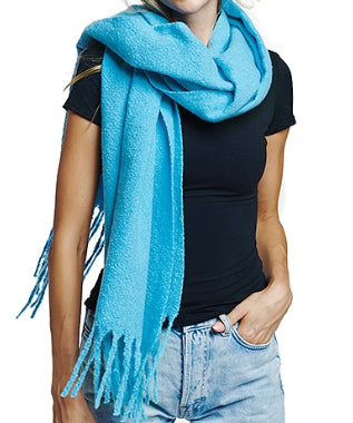 Textured Soft Solid Oblong Scarf