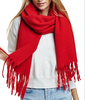 Textured Soft Solid Oblong Scarf